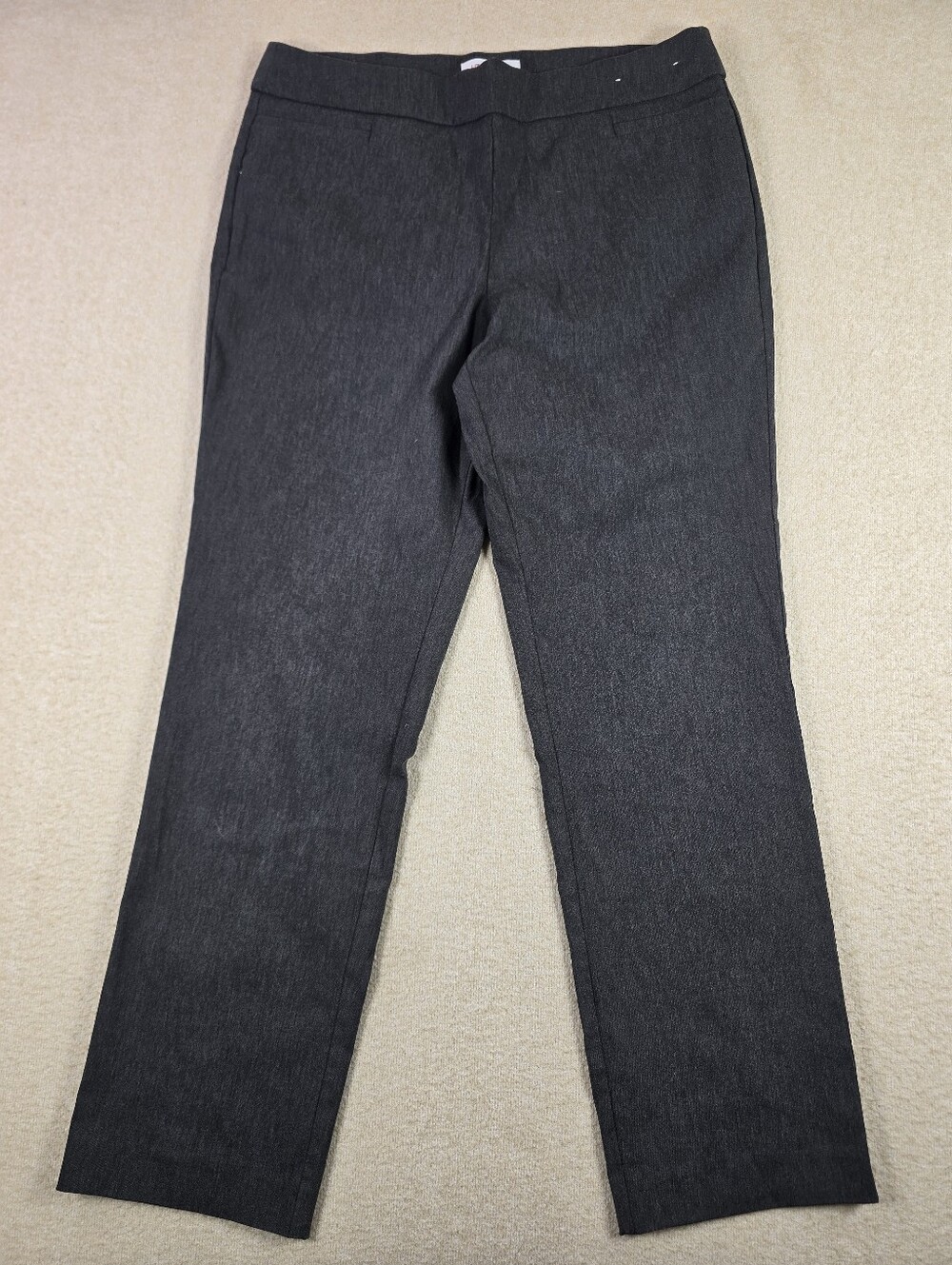 Liz Claiborne Women's Dress Pants Gray Straight Leg Size 14